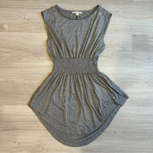 Twenty8Twelve Women’s Grey Sleeveless Scrunched Waist Dress - Small